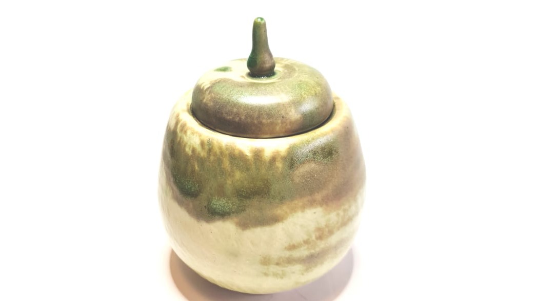 Dose mit Deckel Seladon